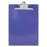 Saunders Recycled Plastic Clipboard w/Ruler Edge, 1" Clip Cap, 8.5 x 11 Sheets, Purple (21606)