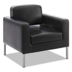 HON Corral Club Chair, 31.5" x 28" x 30.5", Black Seat/Back, Platinum Base (VL887SB11)