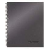 Cambridge Wirebound Business Notebook, Wide/Legal Rule, Metallic Titanium, 11 x 9.25, 80 Sheets (06328)