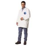 DuPont Tyvek Lab Coat, White, Snap Front, 2 Pockets, X-Large, 30/carton (TY212S-XL)