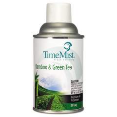 TimeMist Premium Metered Air Freshener Refill, Bamboo/Green Tea, 6.6 oz Aerosol Spray, 12/Carton (1047606CT)