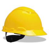 3M H-700 Series Hard Hat with Four Point Ratchet Suspension, Yellow (H702R)