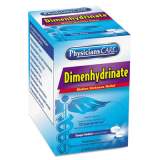 PhysiciansCare Dimenhydrinate (Motion Sickness) Tablets, 2/Pack, 50 Pack/Box (90031)