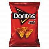 Nacho Cheese Tortilla Chips, 2.88 oz Bag, 24/Carton (62737)
