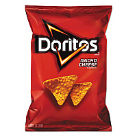 Nacho Cheese Tortilla Chips, 2.88 oz Bag, 24/Carton (62737)