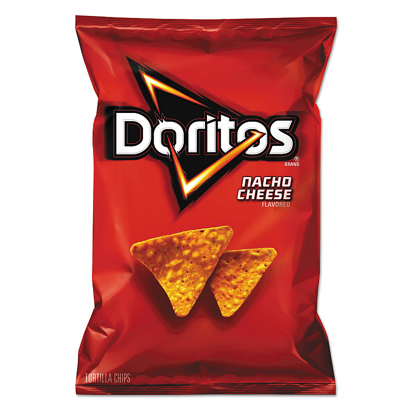 Nacho Cheese Tortilla Chips, 2.88 oz Bag, 24/Carton (62737)