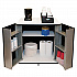 Refreshment Stand, Engineered Wood, 9 Shelves, 29.5
