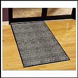 Silver Series Indoor Walk-Off Mat, Rectangular, Salt/Pepper/Black Plush Pile Surface, 36" x 60" (74030530)