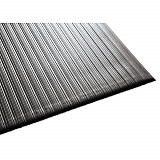 Air Step Anti-Fatigue Mat, Rectangular, Black Ribbed Surface, 36" x 60" (24030502)