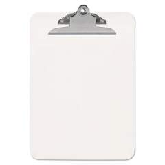 Universal Plastic Clipboard with High Capacity Clip, 1" Capacity, Holds 8 1/2 x 11, Clear (40308)