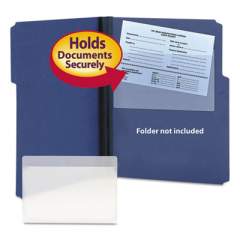 Smead Self-Adhesive Poly Pockets, Top Load, 9 x 5-9/16, Clear, 100/Box (68185)
