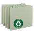 Smead 100% Recycled Daily Top Tab File Guide Set, 1/5-Cut Top Tab, 1 to 31, 8.5 x 11, Green, 31/Set (50369)