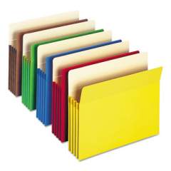 Smead Colored File Pockets, 3.5" Expansion, Letter Size, Assorted, 25/Box (73890)