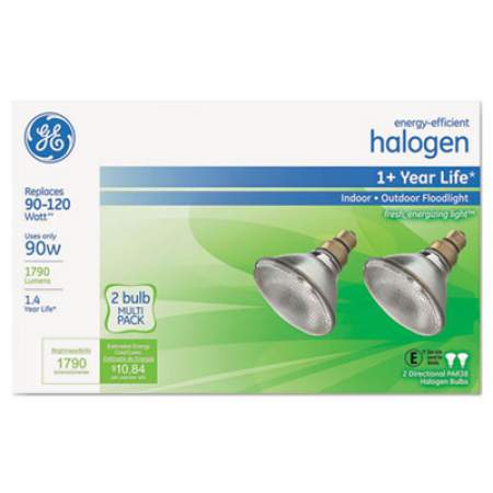 Energy-Efficient PAR38 Halogen Bulb, 80 W, 2/Pack (66282)