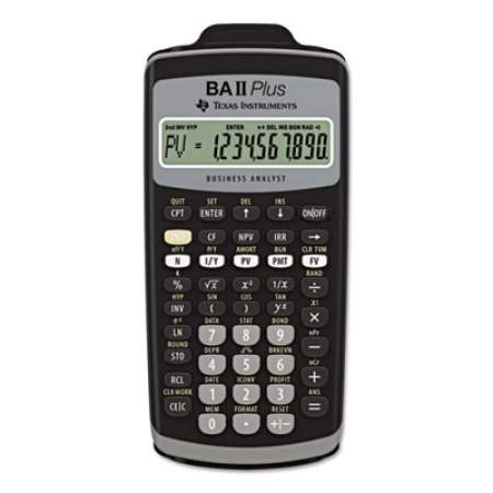 Texas Instruments BAIIPlus Financial Calculator, 10-Digit LCD
