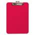 Mobile OPS Unbreakable Recycled Clipboard, 1/4" Capacity, 8 1/2 x 11, Red (61622)