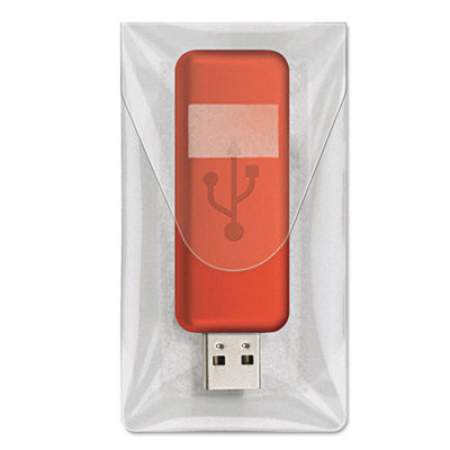 Cardinal HOLD IT USB Pockets, 3 7/16 x 2, Clear (21140)