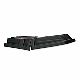 Hinged Dome Tilt Truck Lid, 34.14 x 69.66 x 8.4, Black (1317BLA)