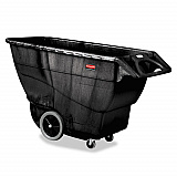 1 cu yd Structural Foam Tilt Truck, Heavy Duty, 2,100 lb Capacity, Black (9T16BLA)