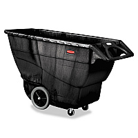 1 cu yd Structural Foam Tilt Truck, Heavy Duty, 2,100 lb Capacity, Black (9T16BLA)