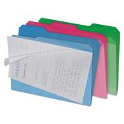 find It Clear View Interior File Folders, 1/3-Cut Tabs, Letter Size, Assorted, 6/Pack (FT07187)