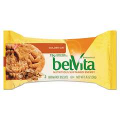 Nabisco belVita Breakfast Biscuits, Golden Oat, 1.76 oz Pack (02946BX)