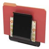 deflecto Stand Tall Wall File, Letter/Legal/Oversized, 9 1/4 x 10 5/8 x 1 3/4, Black (65504H)