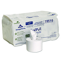 SofPull Mini Centerpull Bath Tissue, Septic Safe, 2-Ply, White, 500 Sheets/Roll, 16 Rolls/Carton (19516)