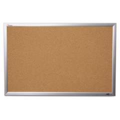 AbilityOne 7195014840007 SKILCRAFT Quartet Cork Board, 24 x 18, Anodized Aluminum Frame