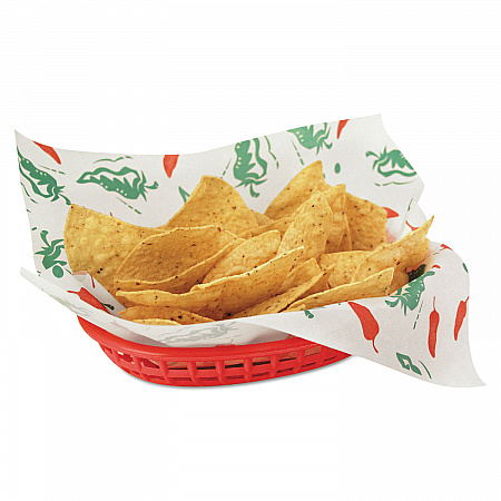 Grease-Resistant Paper Wraps and Liners, 12 x 12, Southwest Pattern, 1,000/Box, 5 Boxes/Carton (300365)