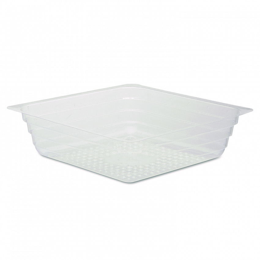 Reflections Portion Plastic Trays, Shallow, 4 oz Capacity, 3.5 x 3.5 x 1, Clear, 2,500/Carton (R4296)