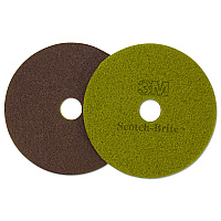 Diamond Floor Pads, 17" Diameter, Sienna, 5/Carton (10047)