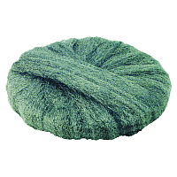 Radial Steel Wool Pads, Grade 0 (Fine): Cleaning and Polishing, 20" Diameter, Gray, 12/Carton (120200)