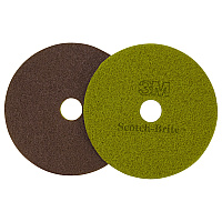 Diamond Floor Pads, 20" Diameter, Sienna, 5/Carton (10027)