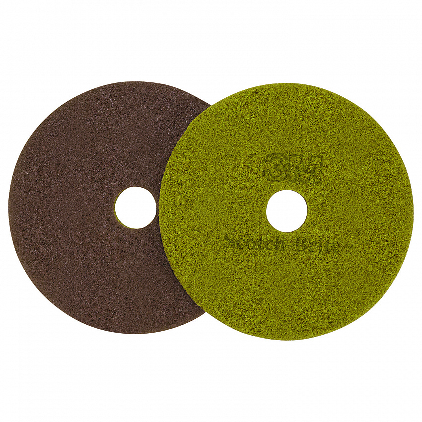 Diamond Floor Pads, 20" Diameter, Sienna, 5/Carton (10027)