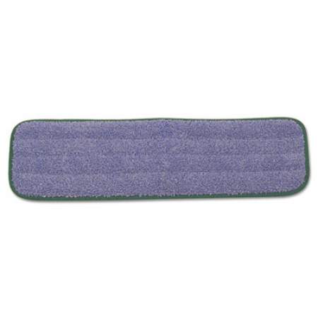 Rubbermaid Commercial Microfiber Wet Mopping Pad, 18 1/2" x 5 1/2" x 1/2", Green, 12/Carton (Q410GRECT)