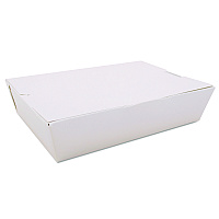 ChampPak Carryout Boxes, #2, 7.75 x 5.5 x 1.88, White, Paper, 200/Carton (0742)