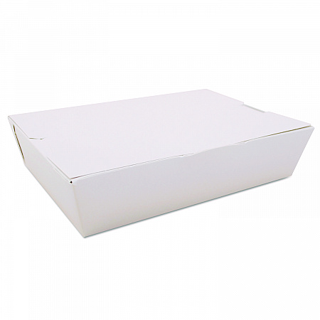 ChampPak Carryout Boxes, #2, 7.75 x 5.5 x 1.88, White, Paper, 200/Carton (0742)