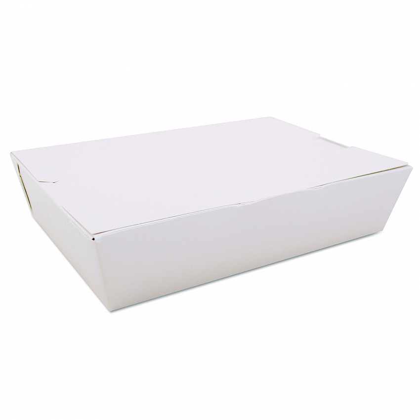 ChampPak Carryout Boxes, #2, 7.75 x 5.5 x 1.88, White, Paper, 200/Carton (0742)