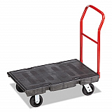 Heavy-Duty Platform Truck Cart, 1,000 lb Capacity, 24 x 36 Platform, Black (4403BLA)