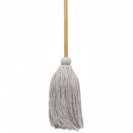 Cotton Deck Mop, #20 White Cotton Head, 50