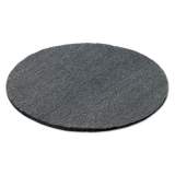 GMT Radial Steel Wool Pads, Grade 0 (Fine): Cleaning and Polishing, 19" Diameter, Gray, 12/Carton (120190)