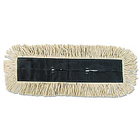 Dust Mop Head, Disposable, 5 x 36, White, 6/Carton (DD91536W)