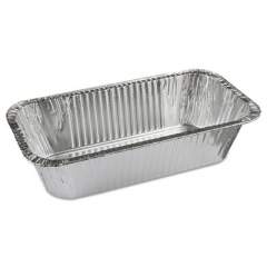 Pactiv Evergreen Aluminum Bread/Loaf Pans, Ribbed 1/3-Size, 8.04 x 5.9 x 3, 200/Carton (Y6062XH)