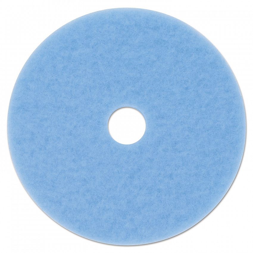Hi-Performance Burnish Pad 3050, 20" Diameter, Sky Blue, 5/Carton (59825)