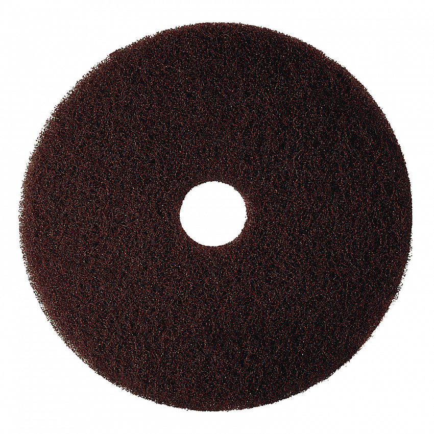 Low-Speed High Productivity Floor Pads 7100, 14" Diameter, Brown, 5/Carton (08442)