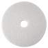 3M Low-Speed Super Polishing Floor Pads 4100, 14" Diameter, White, 5/Carton (08478)