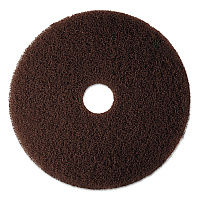 Low-Speed High Productivity Floor Pads 7100, 20" Diameter, Brown, 5/Carton (08448)