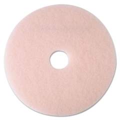 3M Ultra High-Speed Eraser Floor Burnishing Pad 3600, 24" Diameter, Pink, 5/Carton (25861)