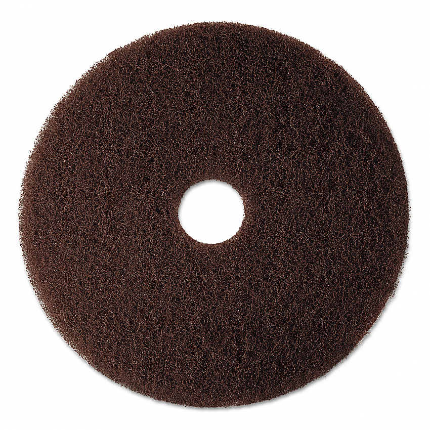 Low-Speed High Productivity Floor Pads 7100, 17" Diameter, Brown, 5/Carton (08445)